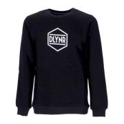 Dolly Noire Svart Logo Crewneck Sweatshirt Långärmad Black, Herr