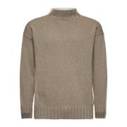 Tagliatore Stiliga Sweaters Kollektion Brown, Herr