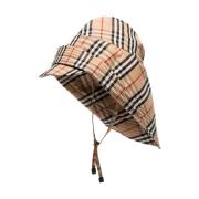 Burberry Check Rain Hat 100% bomull Italien Multicolor, Unisex