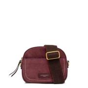 Gianni Chiarini Fyrkantig Mocka Crossbody Väska Charm Purple, Dam