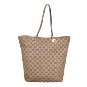 Gucci Vintage Pre-owned Canvas handvskor Beige, Dam