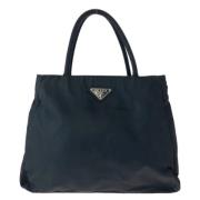 Prada Vintage Pre-owned Canvas prada-vskor Black, Dam