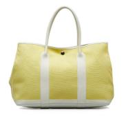 Hermès Vintage Pre-owned Canvas handvskor Yellow, Dam