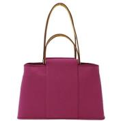 Hermès Vintage Pre-owned Canvas axelremsvskor Purple, Dam