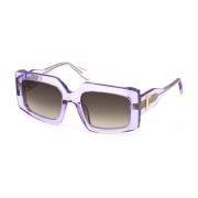 Just Cavalli Lila Acetatsolglasögon med gradientlinser Purple, Dam