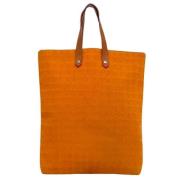 Hermès Vintage Pre-owned Canvas handvskor Orange, Dam