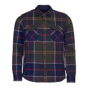 Barbour Rutig Overshirt med Oversized Knappar Multicolor, Herr