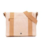 Hermès Vintage Pre-owned Canvas crossbodyvskor Beige, Dam