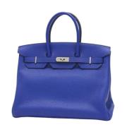 Hermès Vintage Pre-owned Laeder handvskor Blue, Dam