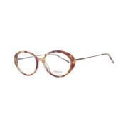 Ana Hickmann Brun Oval Acetatoptiska Ramar Brown, Dam