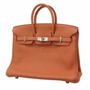 Hermès Vintage Pre-owned Laeder handvskor Beige, Dam