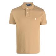 Polo Ralph Lauren Anpassad Slim Fit Bomull Mesh Polo Beige, Herr