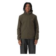 Lyle & Scott Softshelljacka med huva och tratt hals Green, Herr