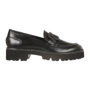 René Caovilla Svarta Loafers för Kvinnor Black, Dam