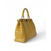 Fendi Vintage Pre-owned Laeder handvskor Yellow, Dam