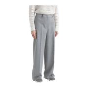 Peserico Stretch ull palazzo byxor Gray, Dam