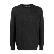 Polo Ralph Lauren Grå Sweatshirts Aw24 Stiligt Bekvämt Gray, Herr