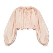 Alaïa Puffy jacka Pink, Dam