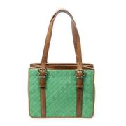 Bottega Veneta Vintage Pre-owned Laeder handvskor Green, Dam