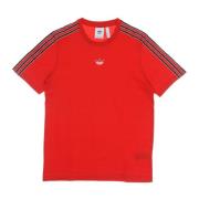 Adidas Sportig 3 Ränder Röd T-shirt Red, Herr