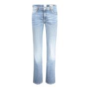 Guess Denim Straight Jeans med Strassapplikationer Blue, Dam