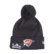 New Era NBA City Night Pom Pom Beanie Black, Herr