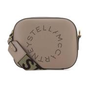 Stella McCartney Grå Crossbodyväska med Logotyp Gray, Dam