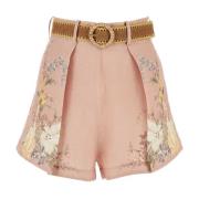 Zimmermann Linned Waverly Shorts Multicolor, Dam