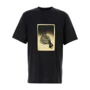 Oamc Klassisk Svart Bomull T-shirt Black, Herr