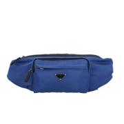 Prada Vintage Pre-owned Nylon prada-vskor Blue, Dam