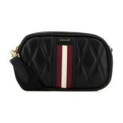 Bally Nappa Läder Crossbody Väska Black, Dam