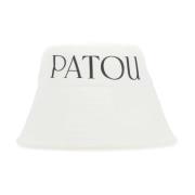 Patou Stilig vit canvas hatt White, Dam