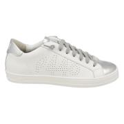 P448 Vita Sneakers med Silverdetaljer White, Dam