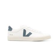 Veja Vita Campo Sneakers med Blå Logo White, Herr