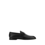 Salvatore Ferragamo Svart läder Florio loafers Black, Herr