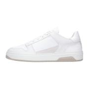 Nubikk Vita Låga Top Domstol Sneakers White, Herr