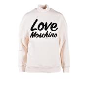 Love Moschino Bomullsblandning Tröja Beige, Dam