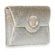 Versace Vit Medusa Clutch med Kristallutsmyckning White, Dam