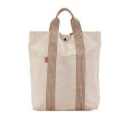 Hermès Vintage Pre-owned Canvas handvskor Beige, Dam