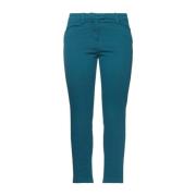 Dondup Slim Fit Blå Chino Byxor Blue, Dam