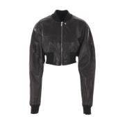 Rick Owens Svarta Snygga Kappor Black, Dam