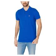 Tommy Jeans Kortärmad Pikétröja Blue, Herr