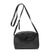 Bottega Veneta Vintage Pre-owned Laeder crossbodyvskor Black, Dam