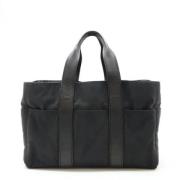 Hermès Vintage Pre-owned Canvas totevskor Black, Dam