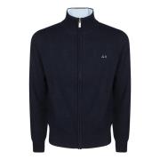 Sun68 Solid Varm Full Zip Jacka Blue, Herr