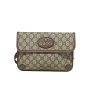 Gucci Vintage Pre-owned Canvas gucci-vskor Beige, Dam