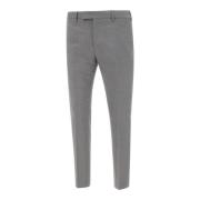 PT Torino Grå Ullbyxor, Slim Fit Gray, Herr