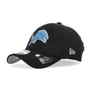 New Era Krökt Visor Hat NFL Draft Detroit Lions Black, Unisex