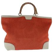 Gucci Vintage Pre-owned Canvas handvskor Orange, Dam