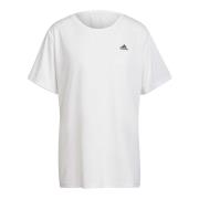 Adidas Andningsbar Vit T-shirt med Aeroready Teknologi White, Dam